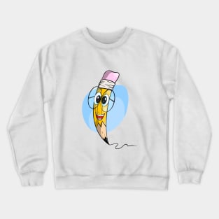 Cute Pencil Character Crewneck Sweatshirt